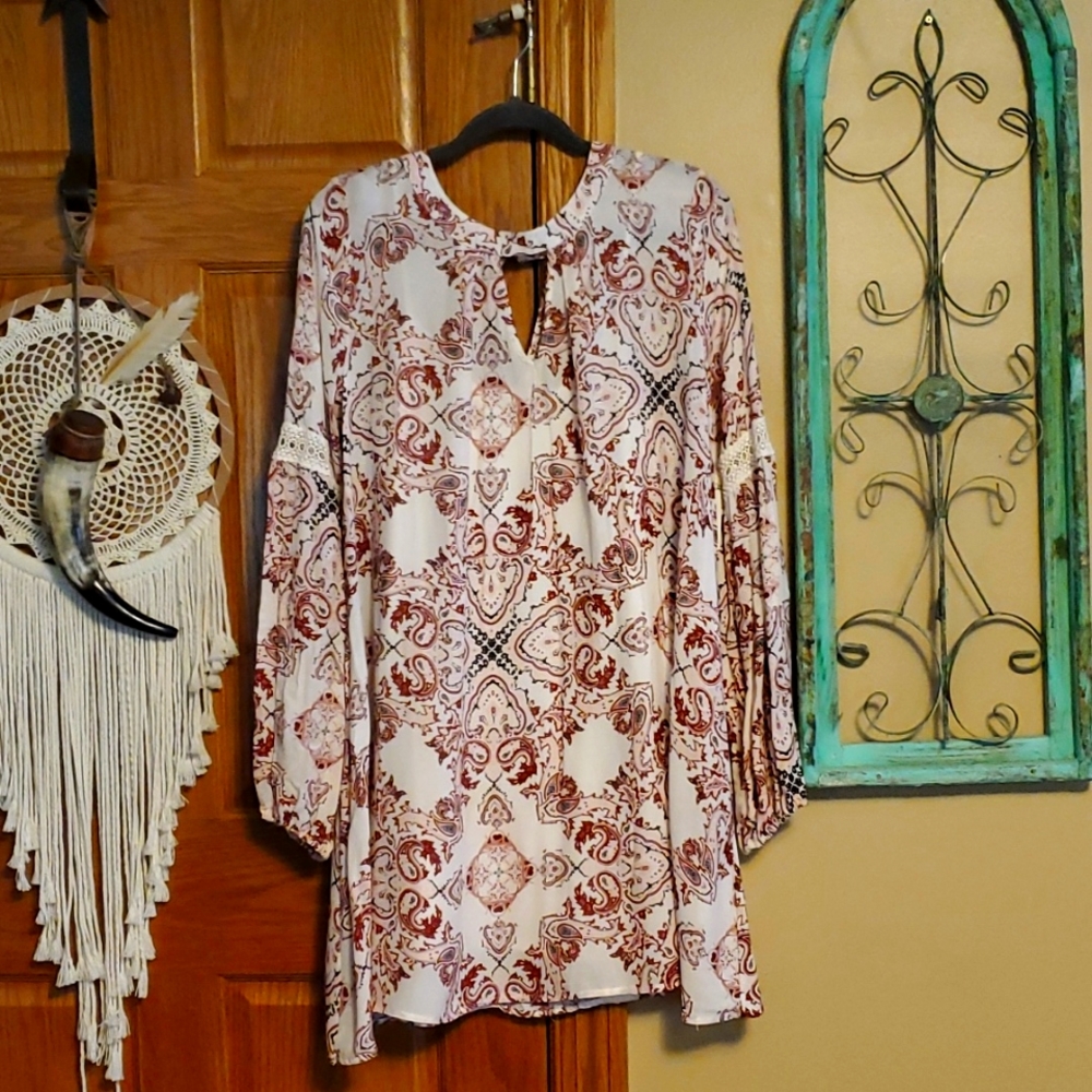 Boho ladies short dress